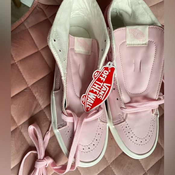 New Vans Sk8- Hi Pink White Sole Men’s Size 6.5 Women’s Size 8 NWT New with Tag - Picture 14 of 16
